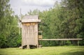 Old authentic windmill, Lithuania Royalty Free Stock Photo